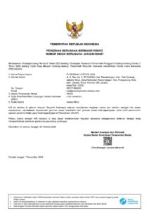 4 NIB CV Berkah Lestari Jaya